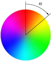 Угол для задания цвета