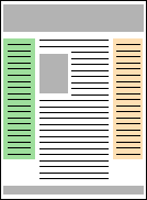 Рис. 9. Трехколонная модульная сетка